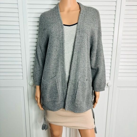 MADEWELL Gray Open Front Cardigan Size XS