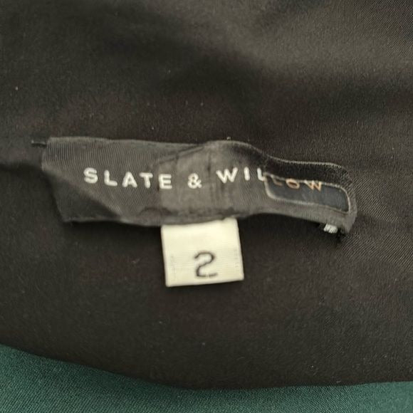 SLATE & WILLOW Black Car Wash Pencil Dress size 2