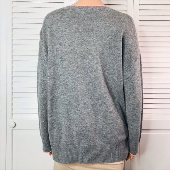 SPLENDID X&O’s Gray Knit Sweater Size M