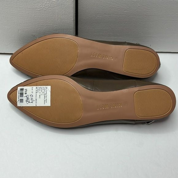 *NEW* NINE WEST Savory Le Brown Pointed Toe Flats