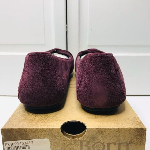 *NEW* BORN Lilly Chianti Burgundy Suede Flats Size 9