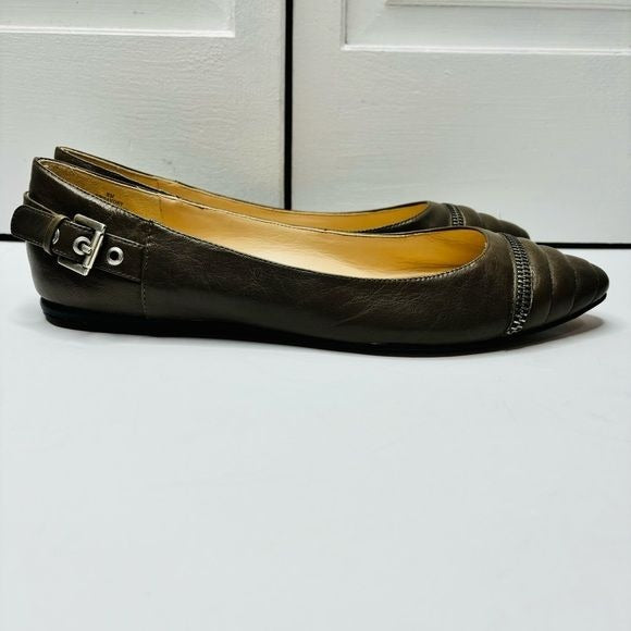 *NEW* NINE WEST Savory Le Brown Pointed Toe Flats