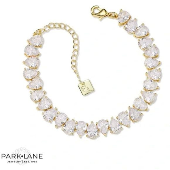 *NEW* PARK LANE Pear Impression Gold Setting Bracelet