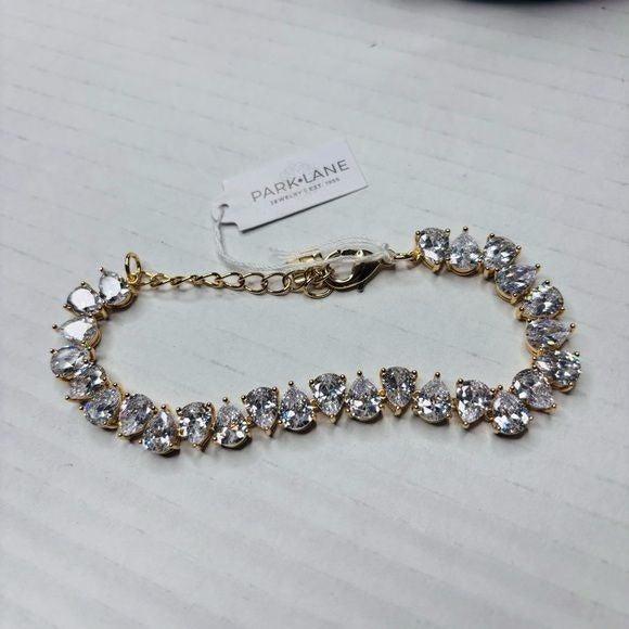 *NEW* PARK LANE Pear Impression Gold Setting Bracelet