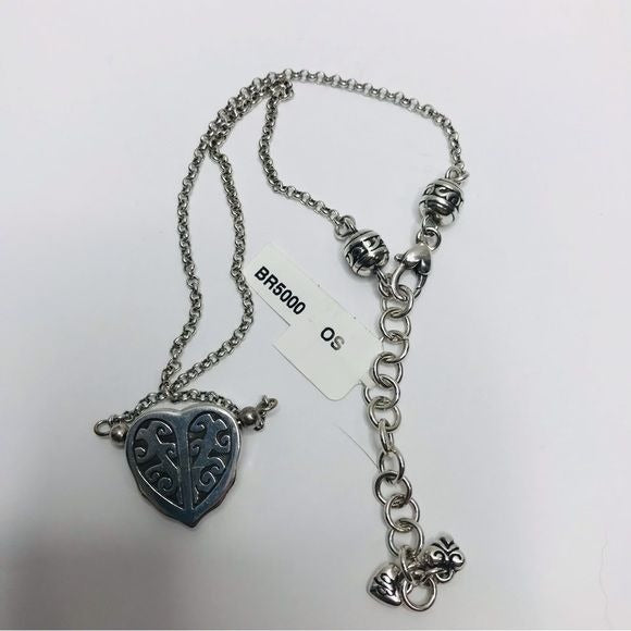 BRIGHTON Silver Heart Pendant Necklace *NEW*