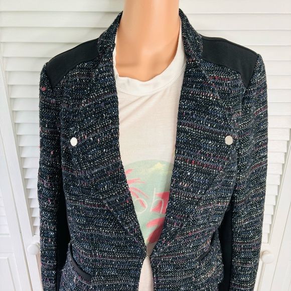 WHITE HOUSE BLACK MARKET Tweed Multicolor Blazer