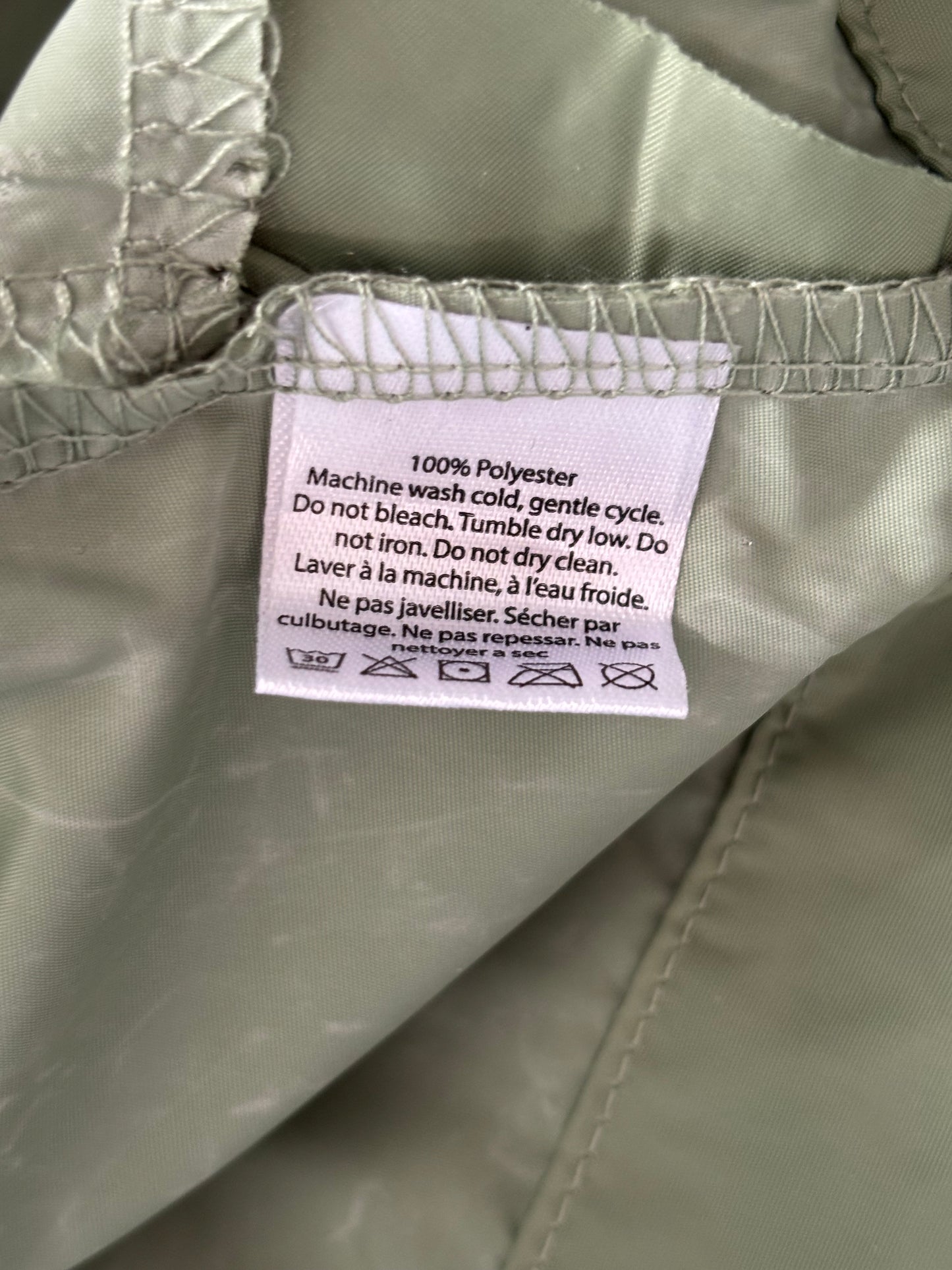 New BALA Breakaway Half-Zip Windbreaker Jacket in Sage Green Size S/M