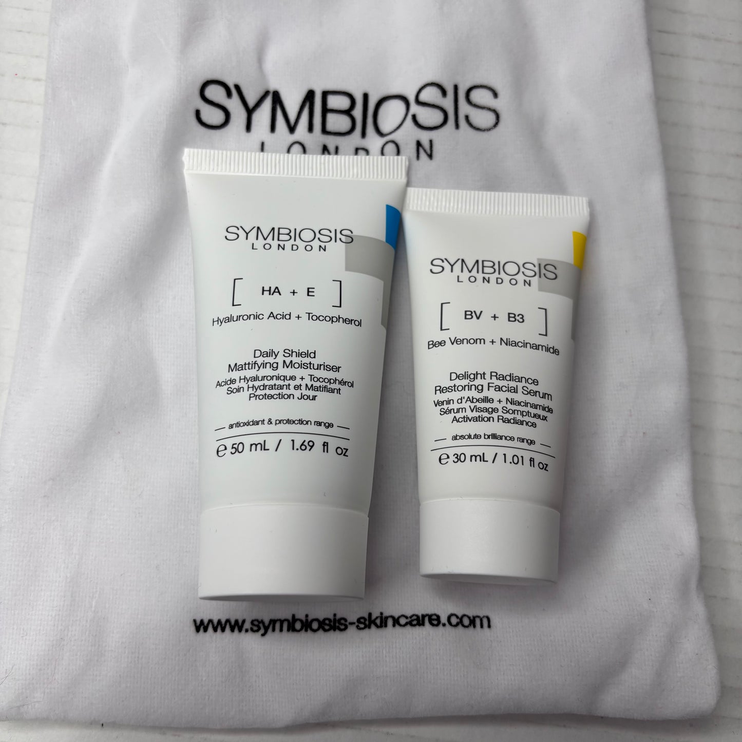 *NEW* SYMBIOSIS LONDON Daily Shield Mattifying Moisturizer + Delight Radiance Restoring Facial Serum