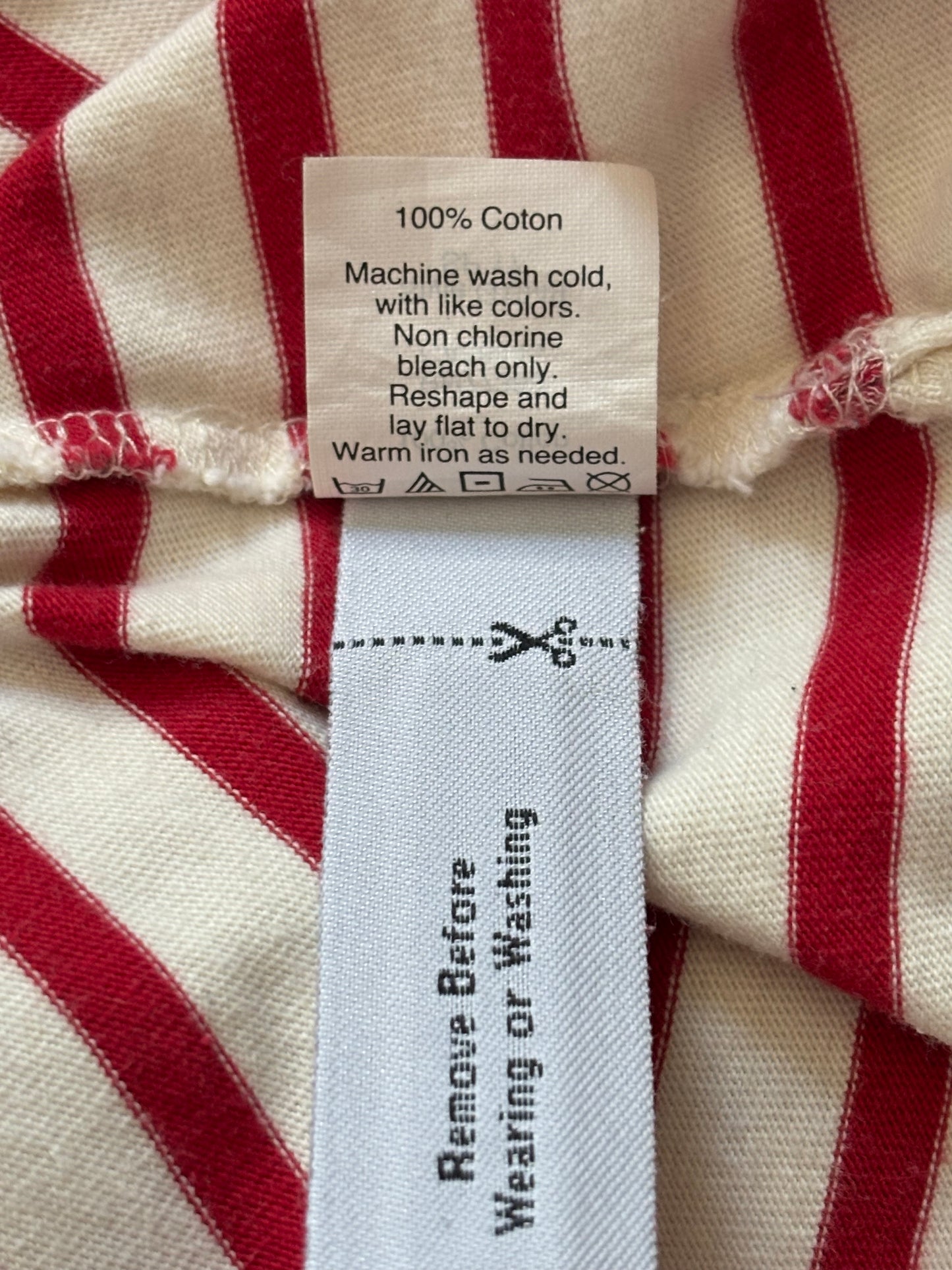 MADEWELL Striped Cotton Long-Sleeve Tee Size Medium