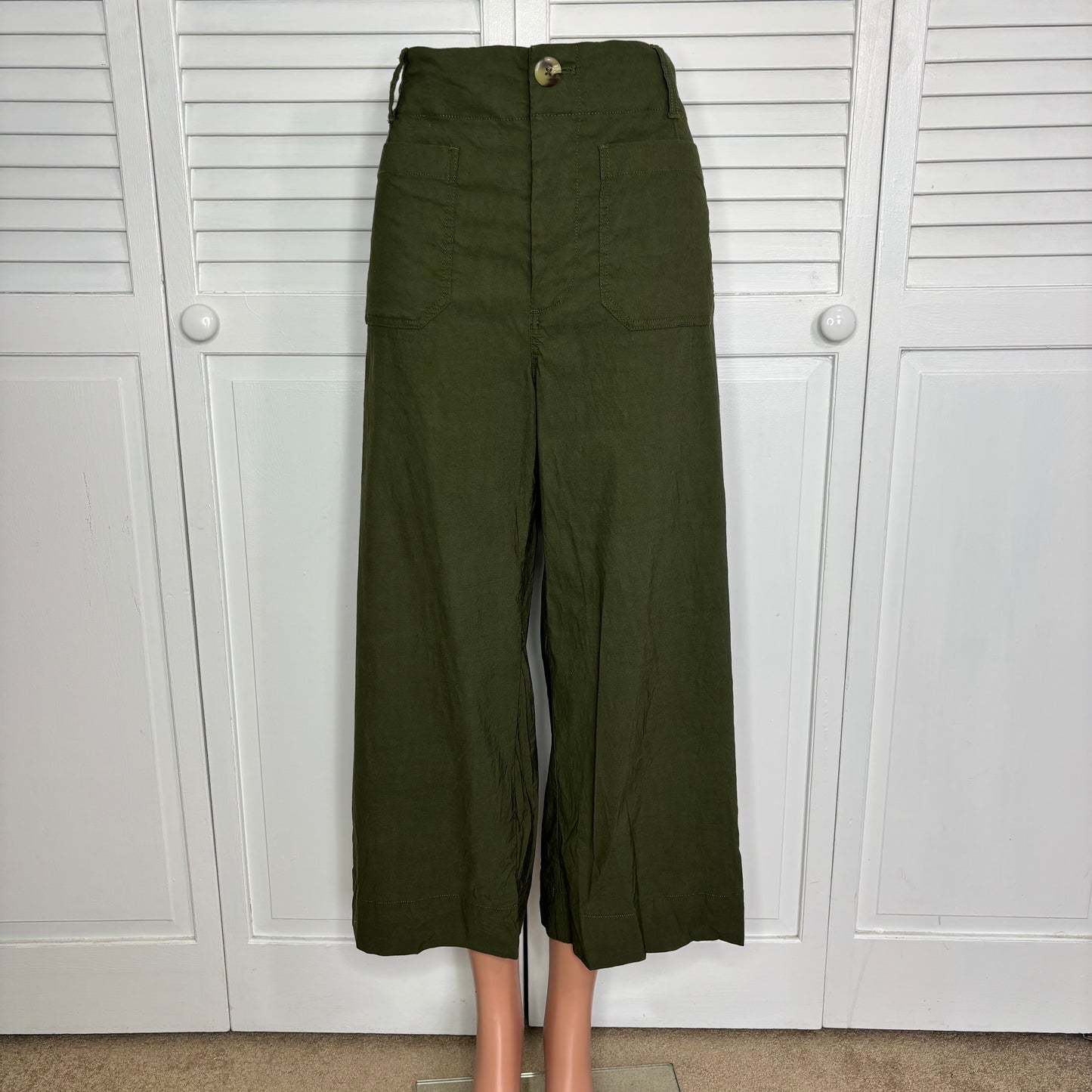 MAEVE Anthropologie The Colette Crop Wide-Leg Pants Size 30