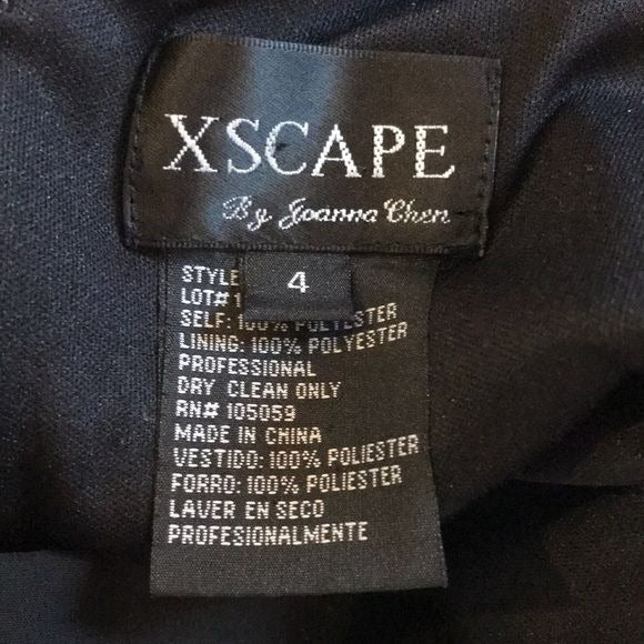 XSCAPE Striped Bodycon Dress Size 4