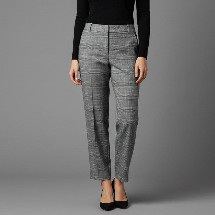 TALBOTS Glen Plaid Ankle Pants Size 14W