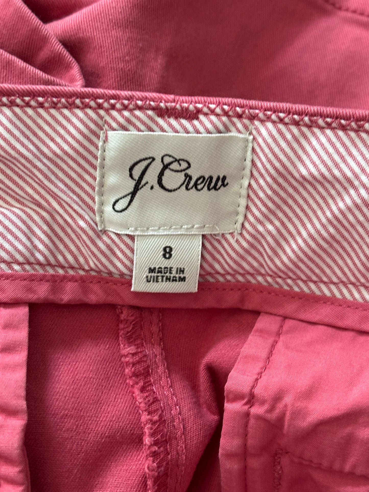 J.CREW 4" Stretch Chino Shorts in Dusty Rose Size 8