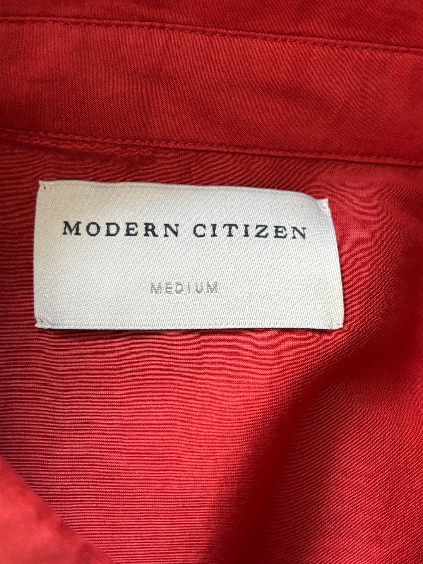 MODERN CITIZEN Kia Tie-Front Cotton Silk Tunic Blouse Size Medium