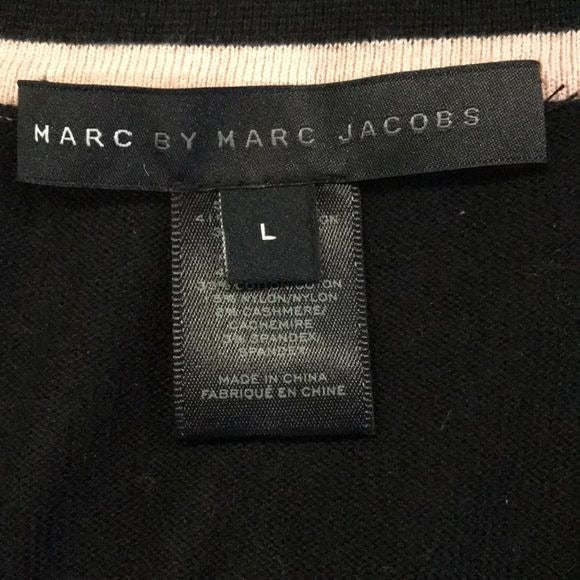 MARC BY MARC JACOBS Black Cardigan Sweater Size L