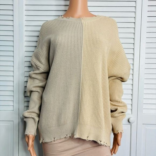 *NEW* DEAR JOHN Sydney Color Block Sweater Size L