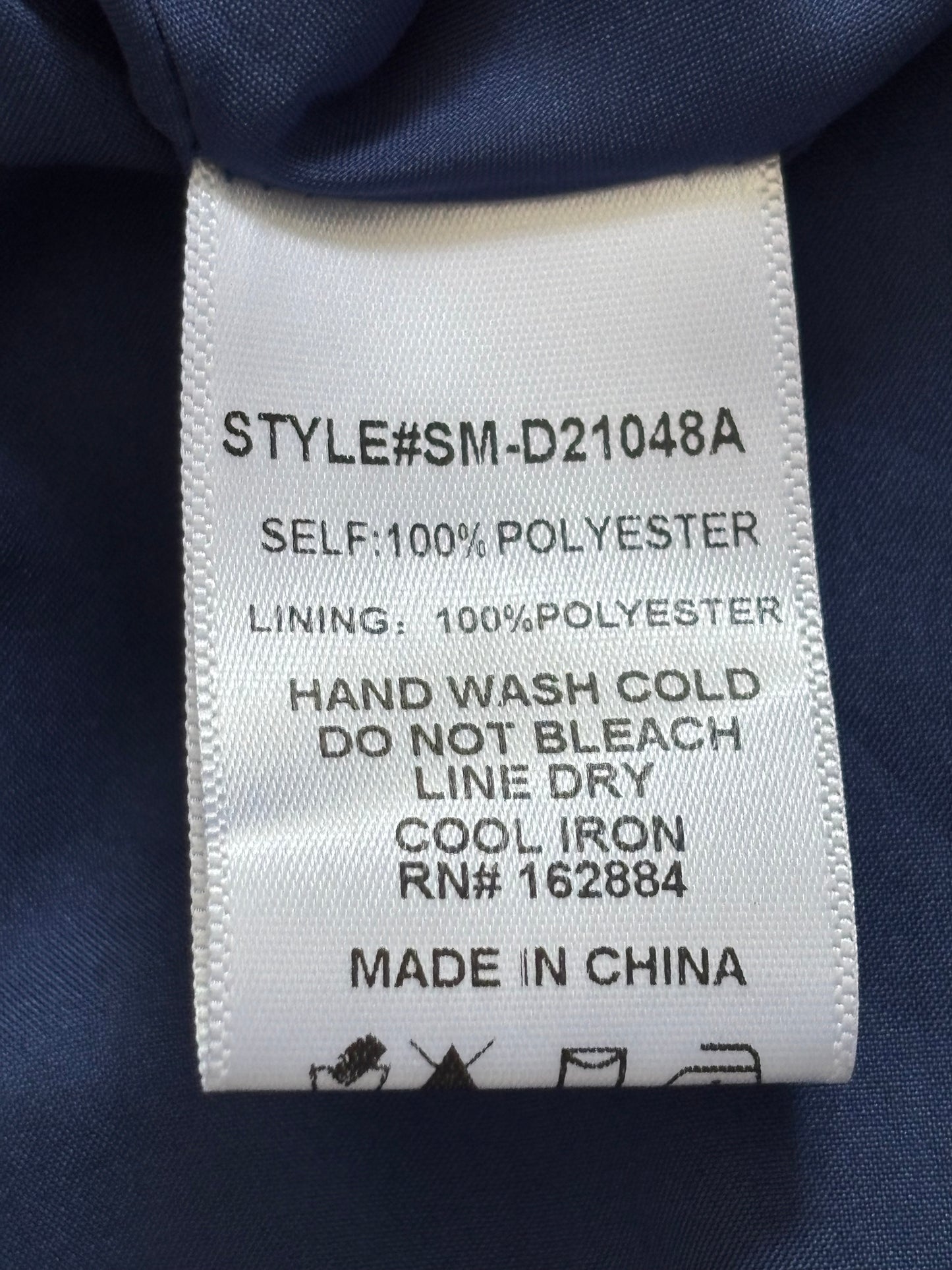 New SKY TO MOON "Lainey Maxi" Blue Chiffon Ruffle Dress Size Large