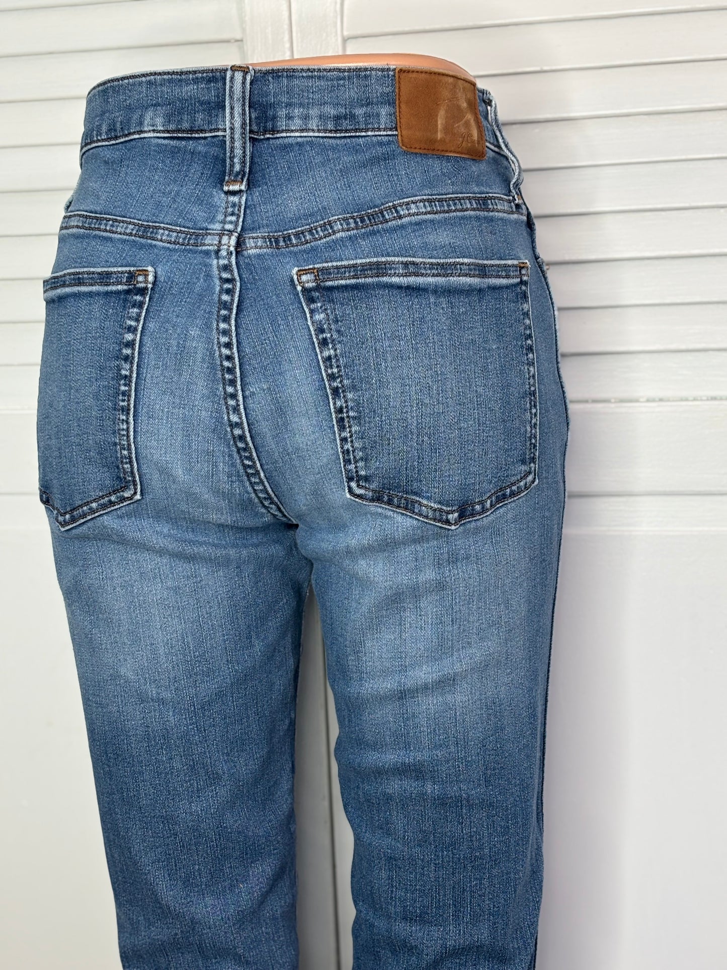 J.CREW Blue Vintage Straight High-Rise Jeans Size 28