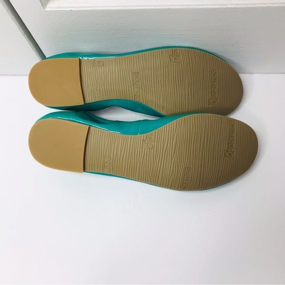 BOUTIQUE 9 Augustina Turquoise Flats Size 9M *NEW*