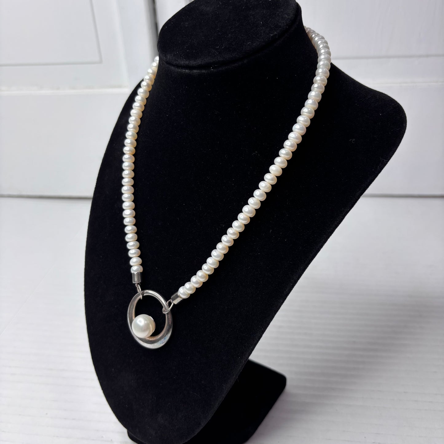 HONORA COLLECTION Fresh Water Floating Pearl Pendant Necklace