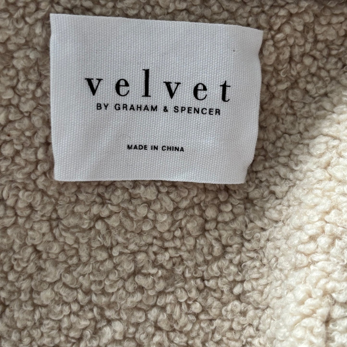 VELVET by Graham & Spencer Kelly Luxe Sherpa Reversible Jacket Size Small