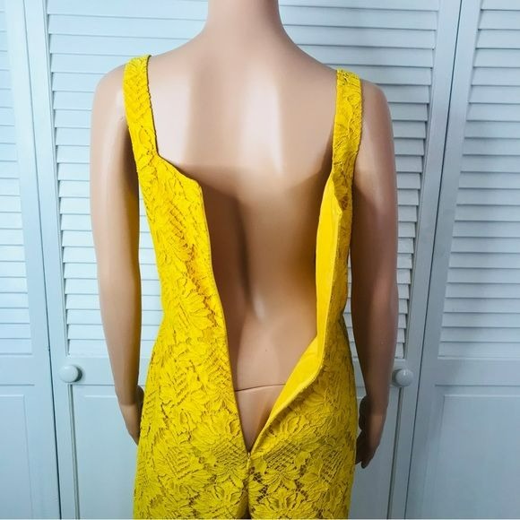 TRINA TURK Yellow Adventure Jumpsuit Size 6