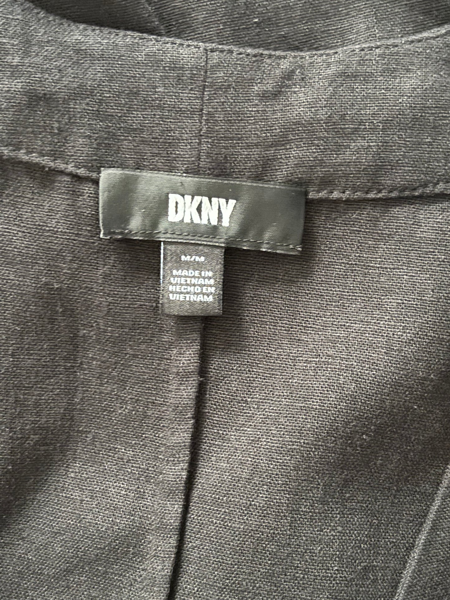 DKNY Linen-Blend V-Neck Maxi Tank Dress Size Medium