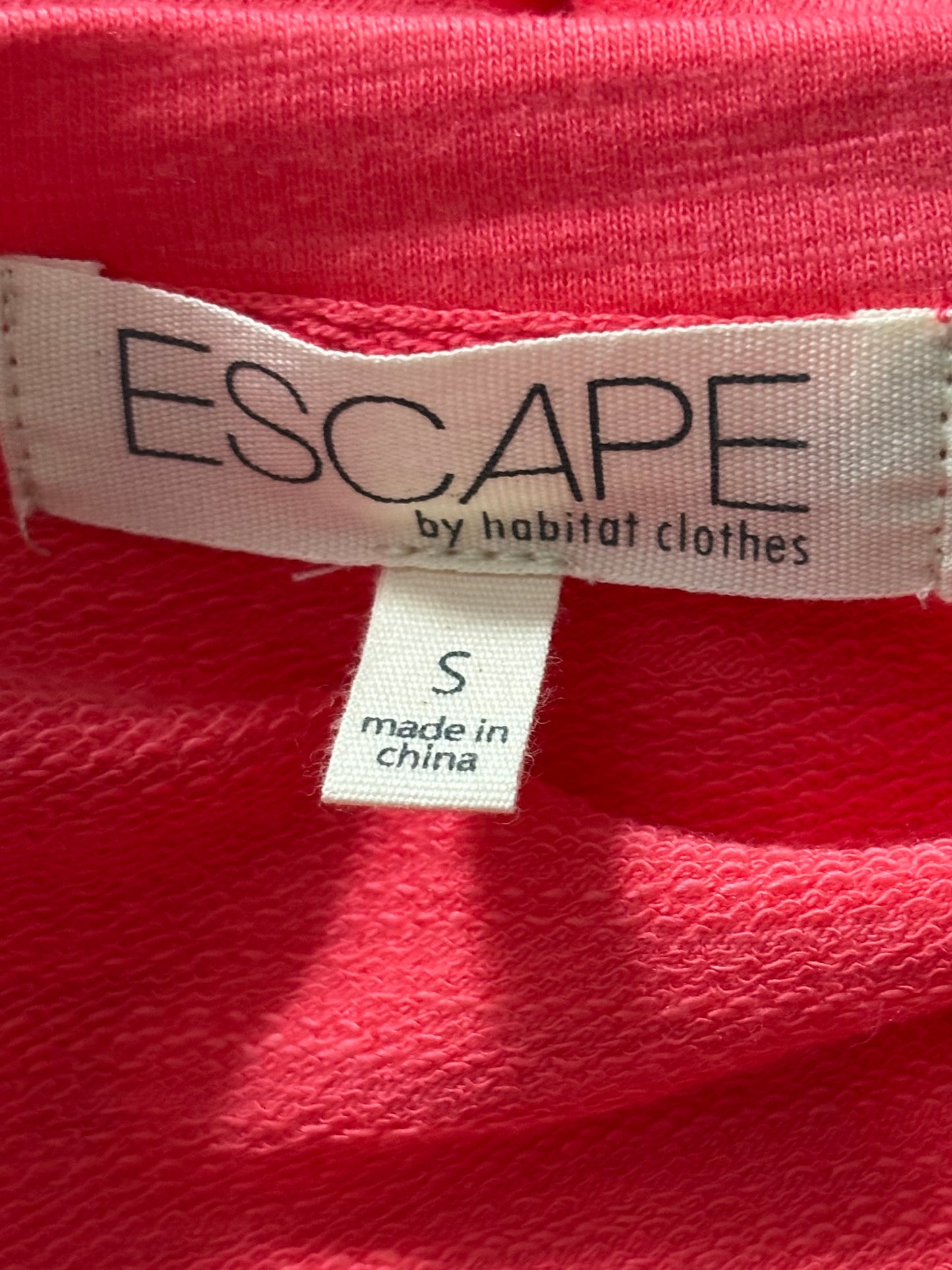 ESCAPE by Habitat Dragonfly Coral Pullover Top Size Small