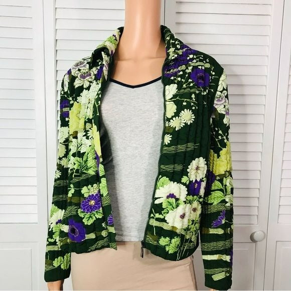 UBU I’LL BE ME Floral Quilted Handmade Jacket Size S