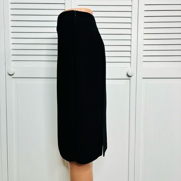 SPORT COLLECTION Black Polyester Lined Pencil Skirt Size 8