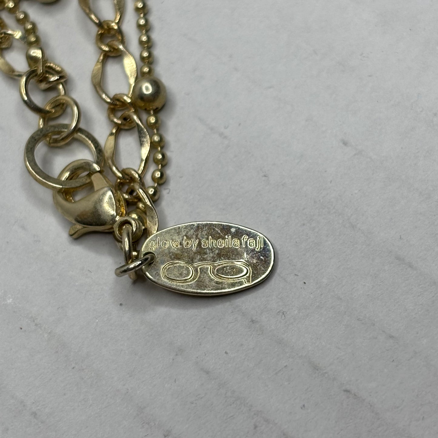 Glow by SHEILA FAJIL Purple Agate Geode Double Chain Necklace