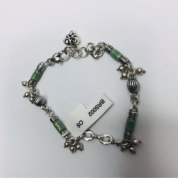 *NEW* BRIGHTON Silver Green Beaded Bracelet