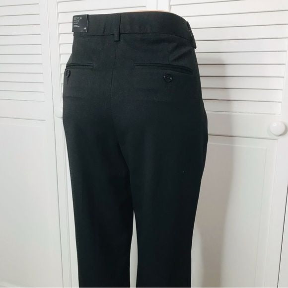 EXPRESS Editor Straight Leg Black Pants Size 10R *NEW*