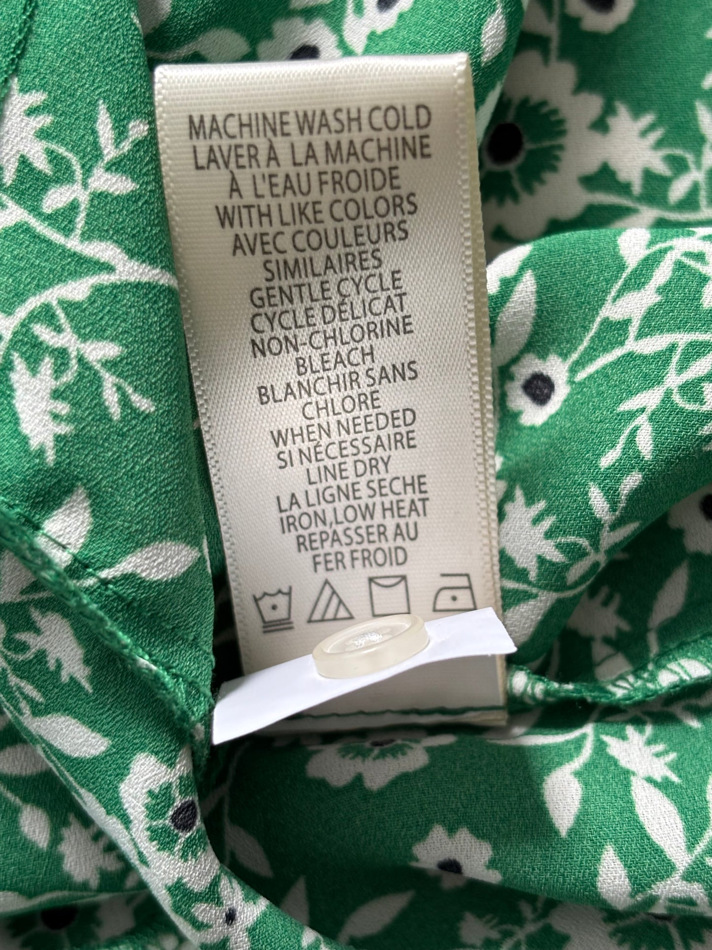 New MAX STUDIO Green Floral Tiered Maxi Dress Size Small