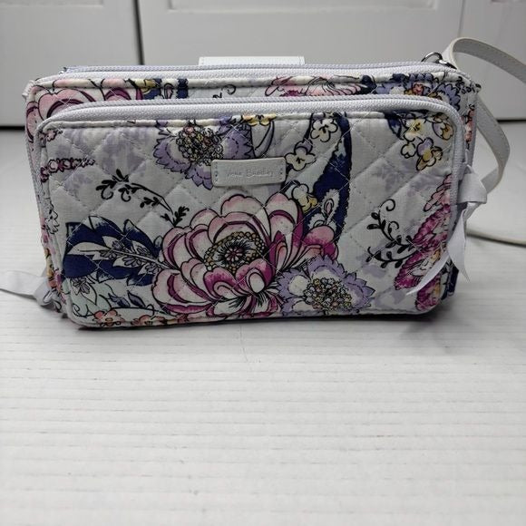 *NEW* VERA BRADLEY Hummingbird Park Iconic Cotton Deluxe All Together Crossbody Purse