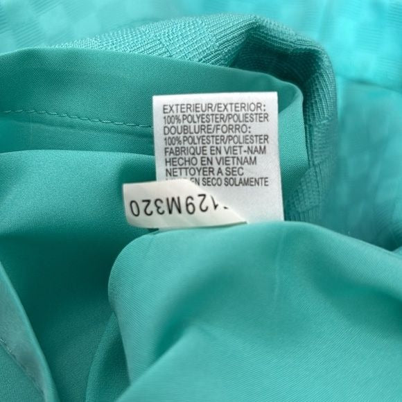 TAHARI Turquoise Sleeveless Dress Size 4