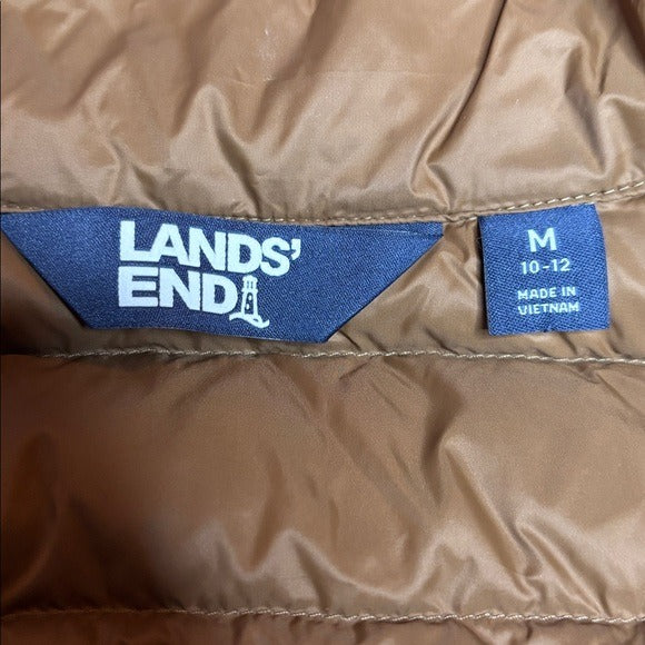LANDS’ END Ultralight 600 Down Puffer Jacket Size Medium