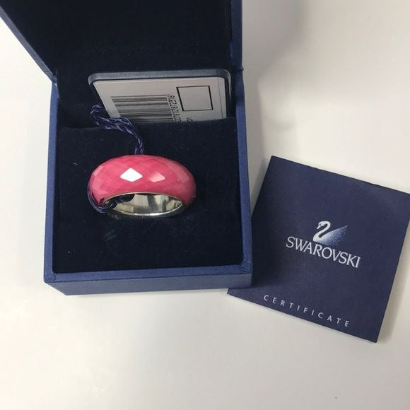 SWAROVSKI Pink Ring Size 7 *NEW*