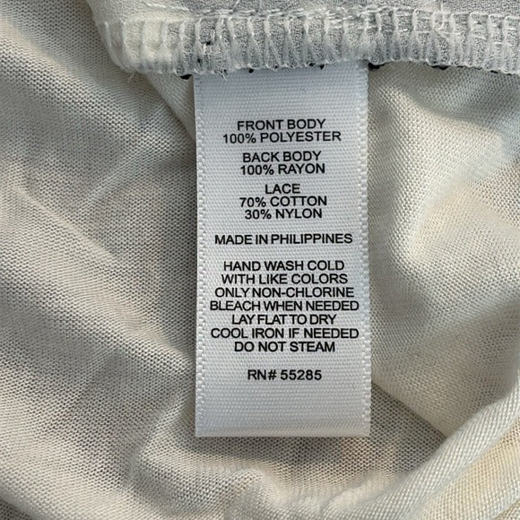 *New* EXPRESS White Sleeveless Lightweight Polyester Blouse Size Large