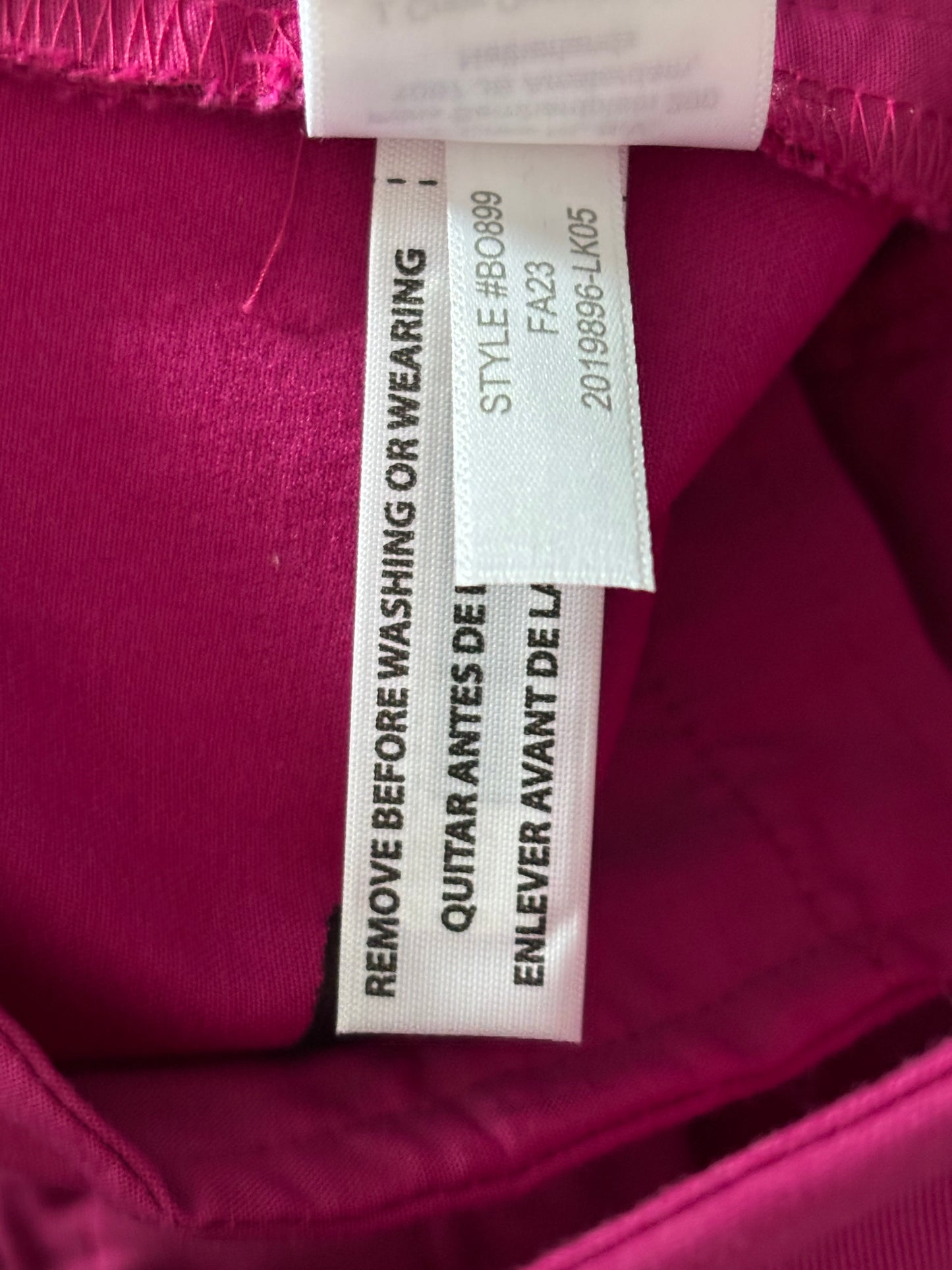 New J.CREW Kallie Straight-Leg Pant in Vibrant Fuchsia Pink Size 6