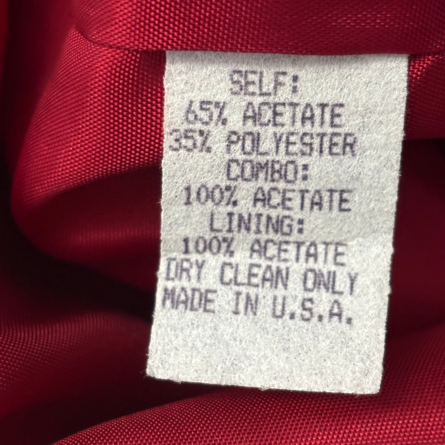 NANETTE LEPORE Vintage Petites Crimson 2-Pc Dress & Blazer Suit Set Size XS