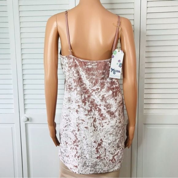 SHOW ME YOUR MUMU Pink Tiffany Slip Mini Dress Size L *NEW*