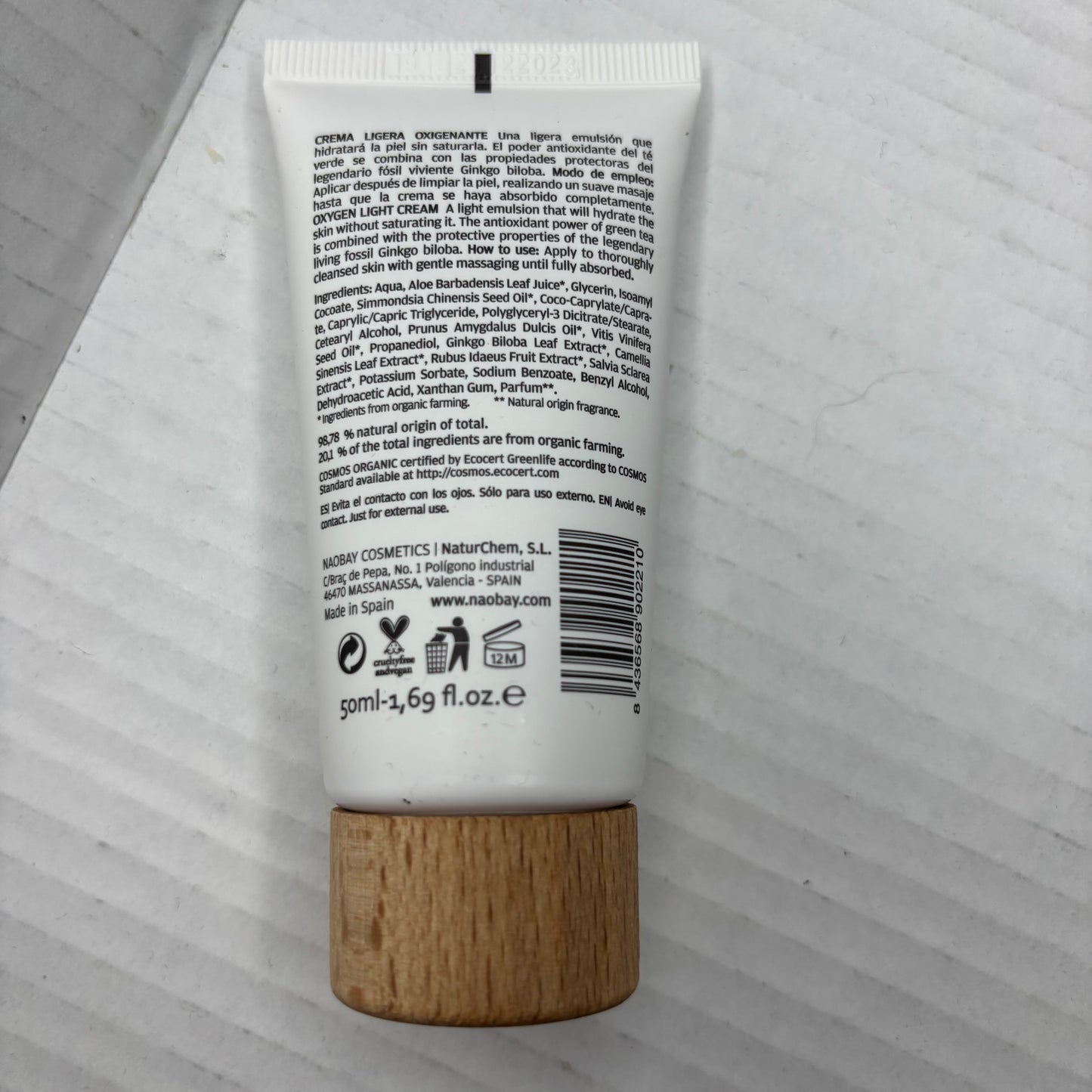 New NAOBAY Detox Unpolluted Oxygen Light Cream