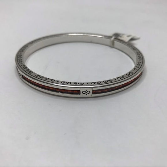 *NEW* BRIGHTON Infinity Silver Orange Beaded Bangle