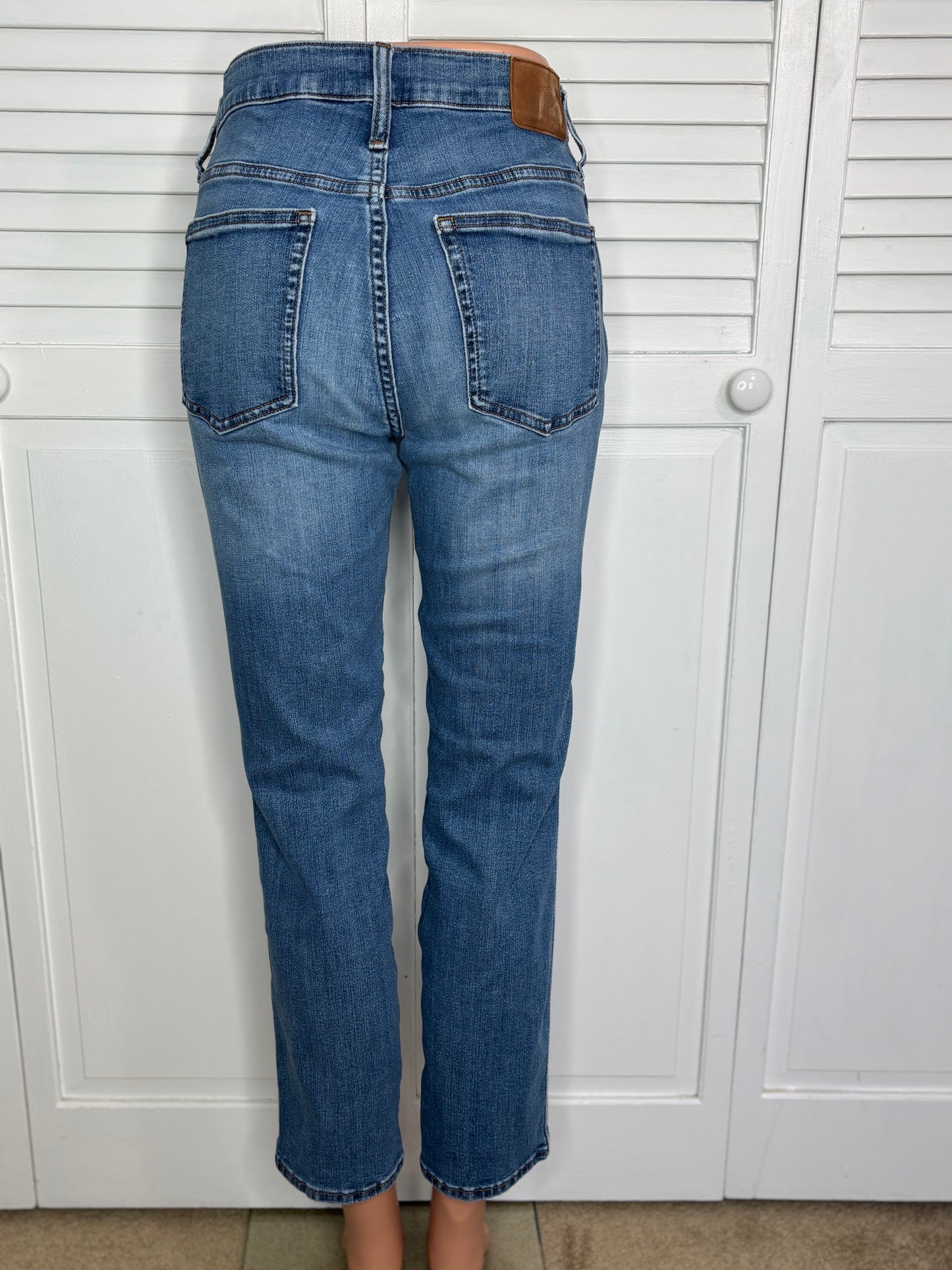 J.CREW Blue Vintage Straight High-Rise Jeans Size 28
