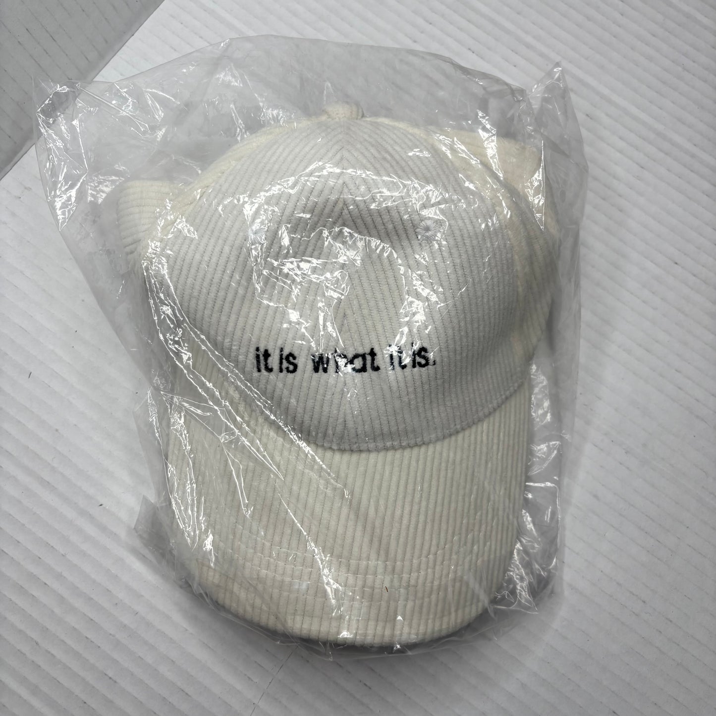 AVIANNA JORDYN "It Is What It Is" Corduroy Baseball Cap