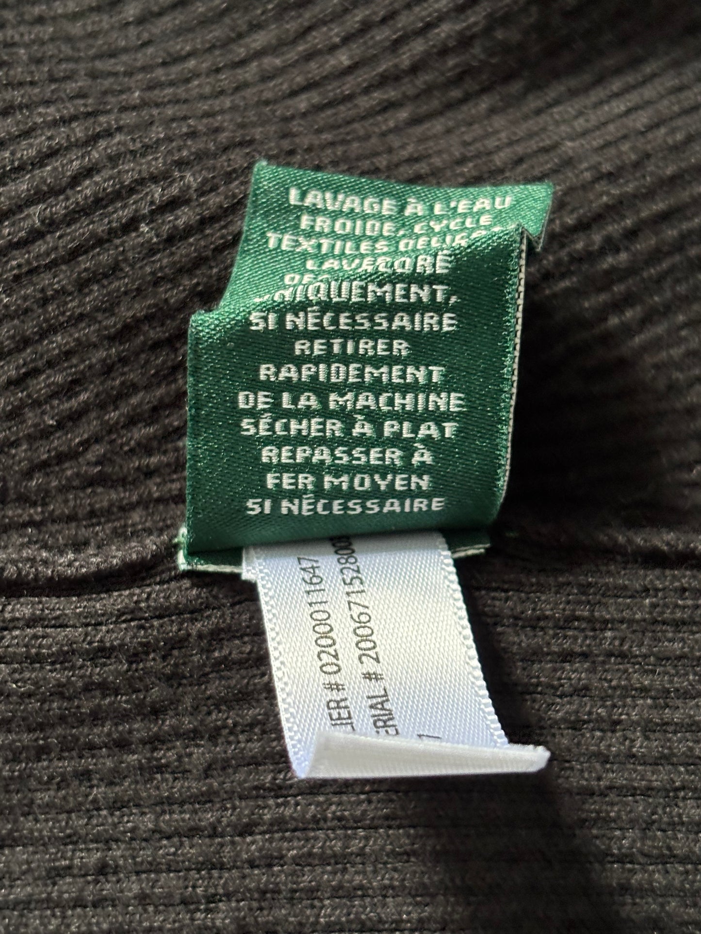 RALPH LAUREN Black Rib-Knit Fit-and-Flare Dress Size XS