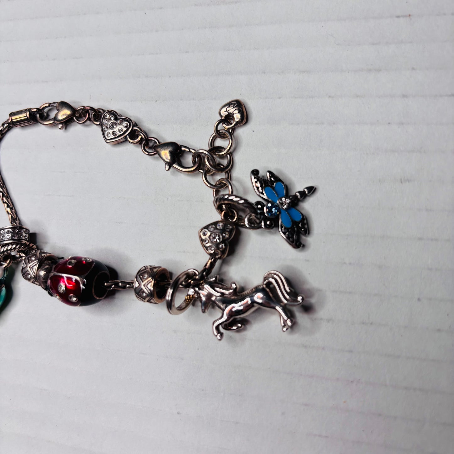 BRIGHTON Silver Charm Holder Bracelet