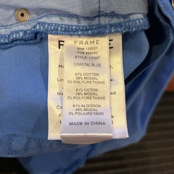 FRAME Denim Le Cutoff Blue Shorts Size 30