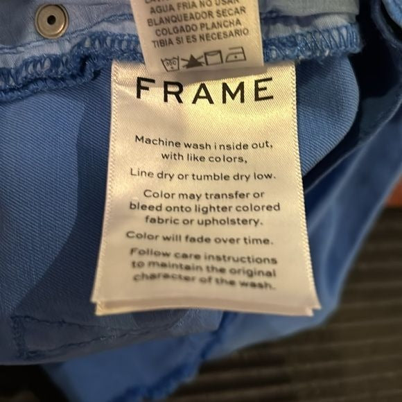 FRAME Denim Le Cutoff Blue Shorts Size 30